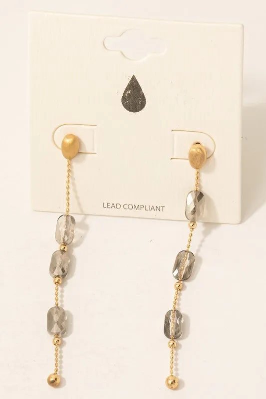 Rava Bead Chain Earrings (2 Colors!)