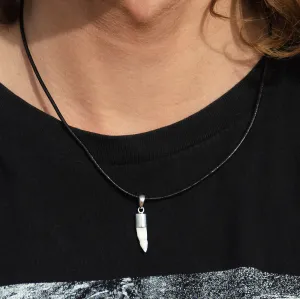Real Crocodile Tooth Silver  s38