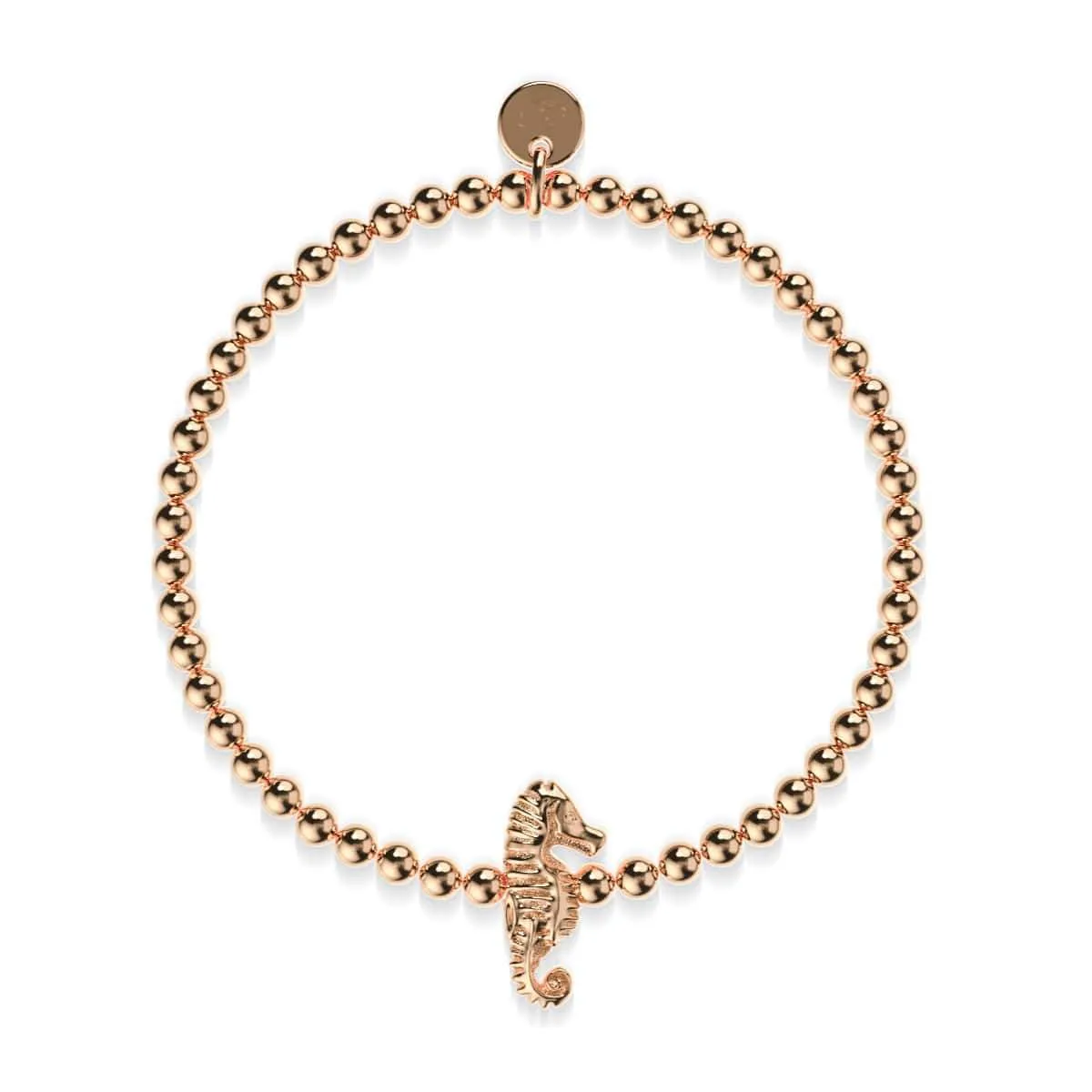 Reef | 18k Rose Gold | Seahorse Charm Bracelet