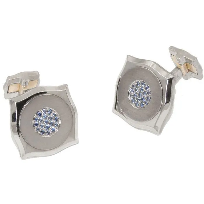 Roger Dubuis Wave Square Sapphire Cufflinks