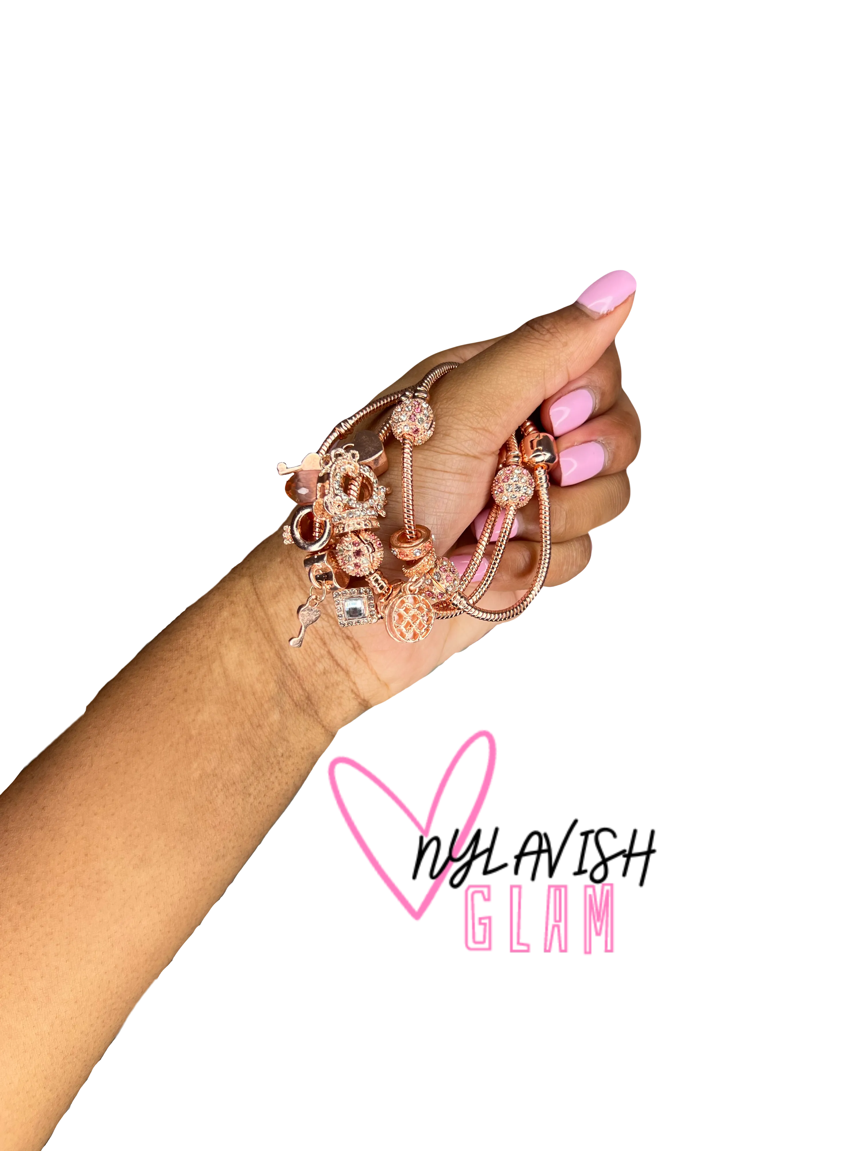 Rose Gold Charm Bracelets