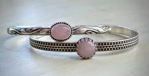 Rose Quartz Cuff Bracelet