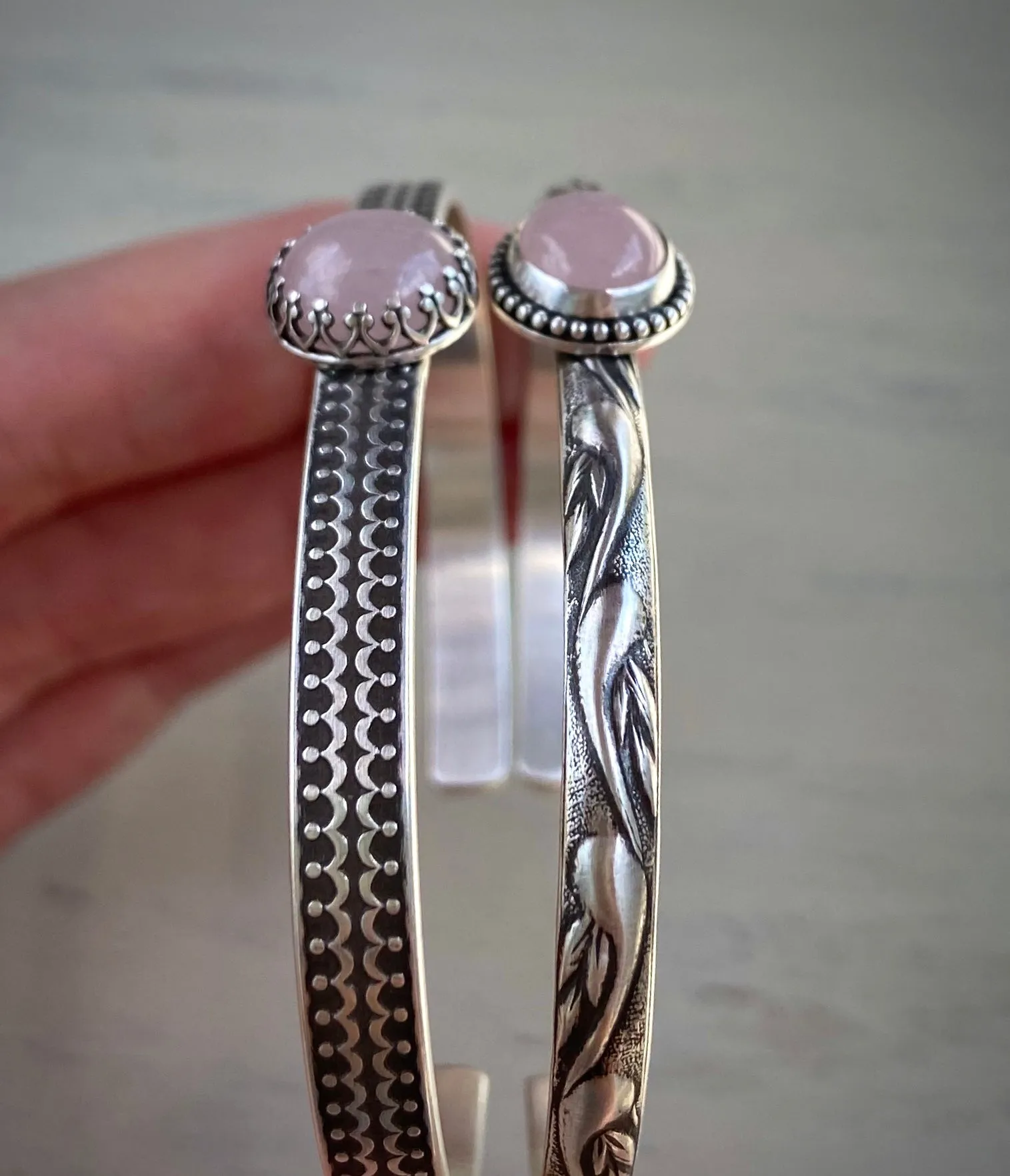 Rose Quartz Cuff Bracelet