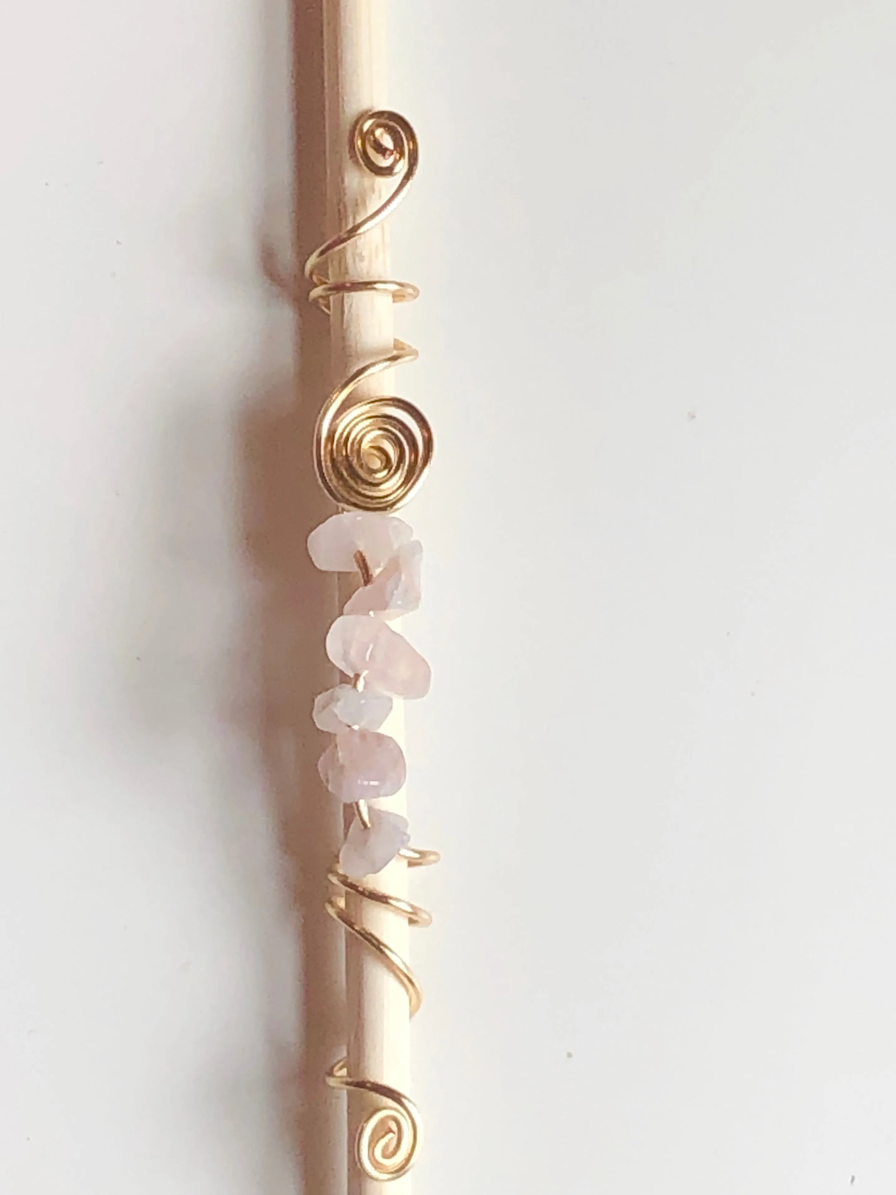 Rose Quartz Loc Jewelry