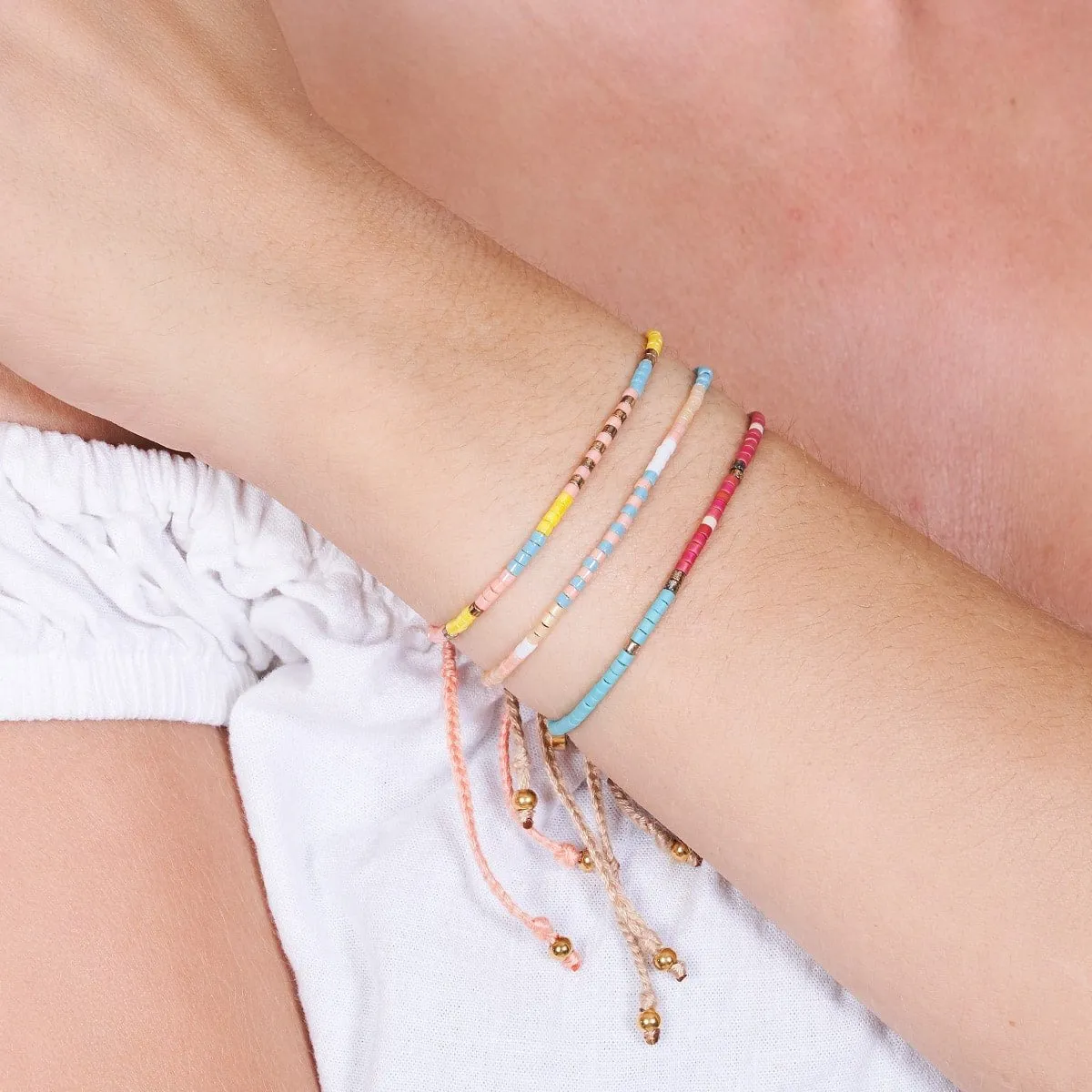 Santorini | Japanese Miyuki Seed Bead | Stranded Bracelets
