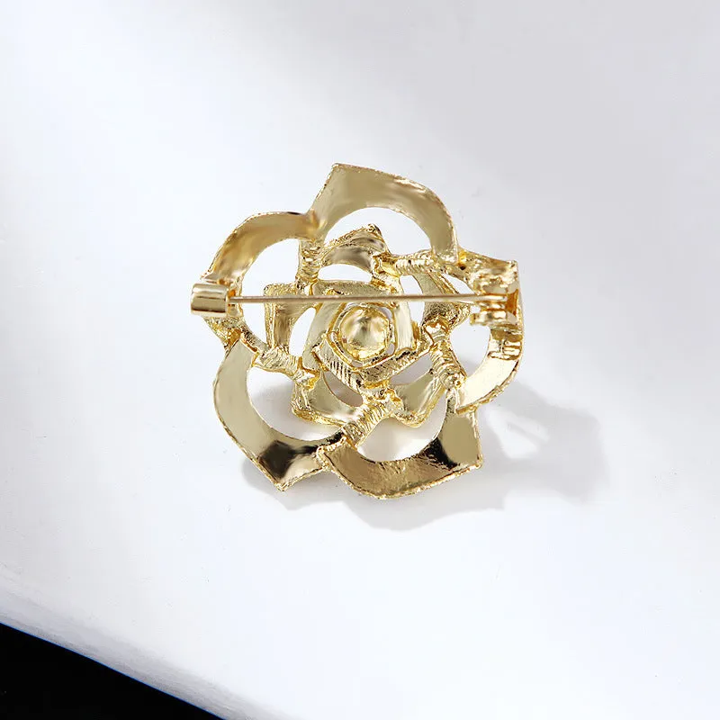 SB347 - Camellia Flower Brooch
