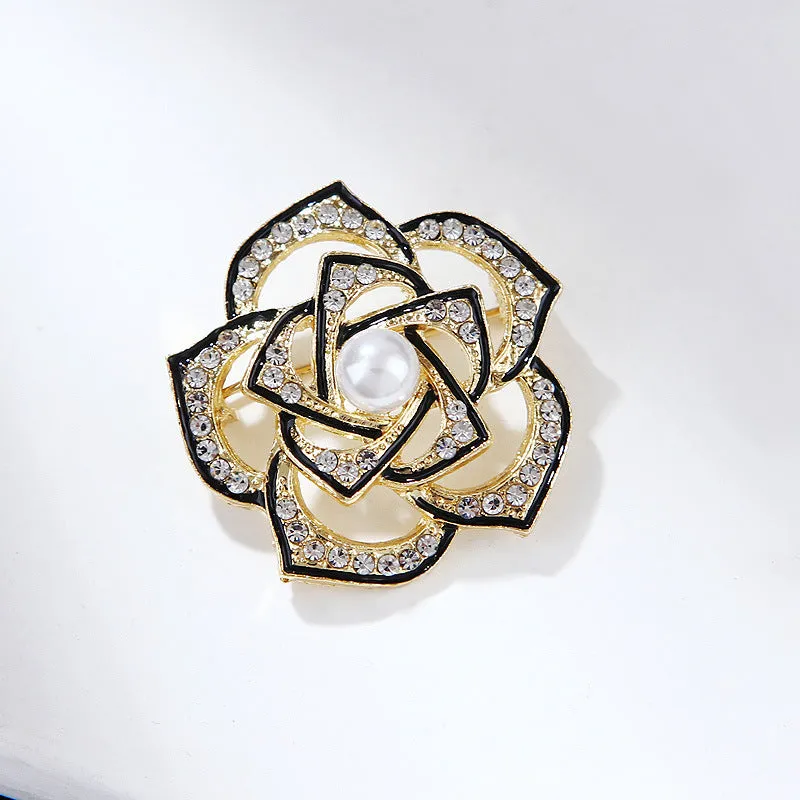 SB347 - Camellia Flower Brooch
