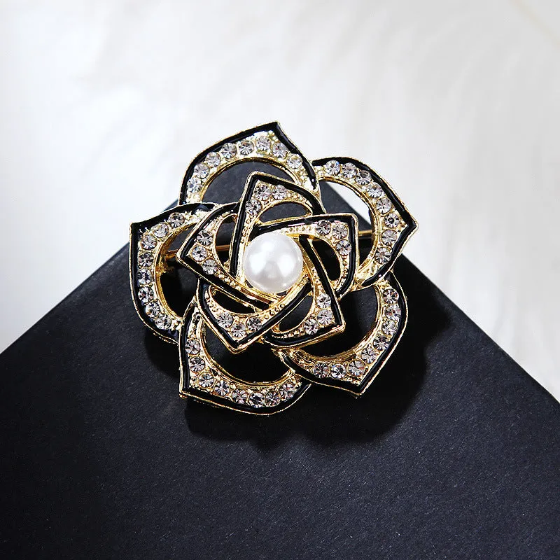 SB347 - Camellia Flower Brooch