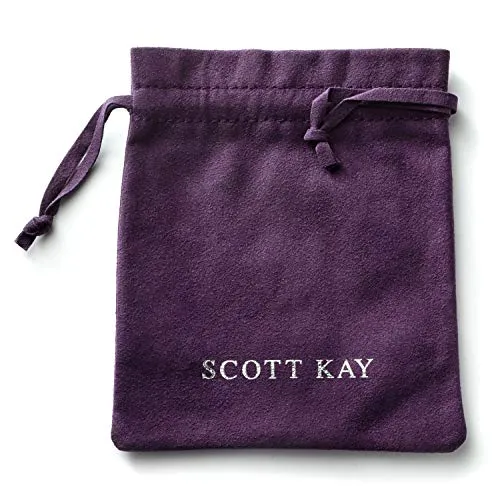 Scott Kay Men's Sterling Silver and Black Onyx Engraved Cross