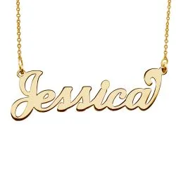Script Name Necklace with Chain Included Jewelry