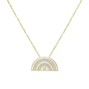 Shape Enamel Necklace