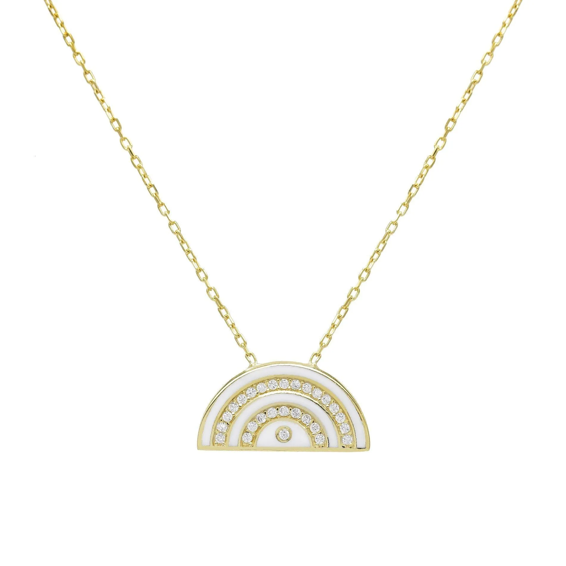 Shape Enamel Necklace