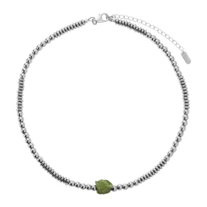 Shining Armor Choker - Peridot & Hematite