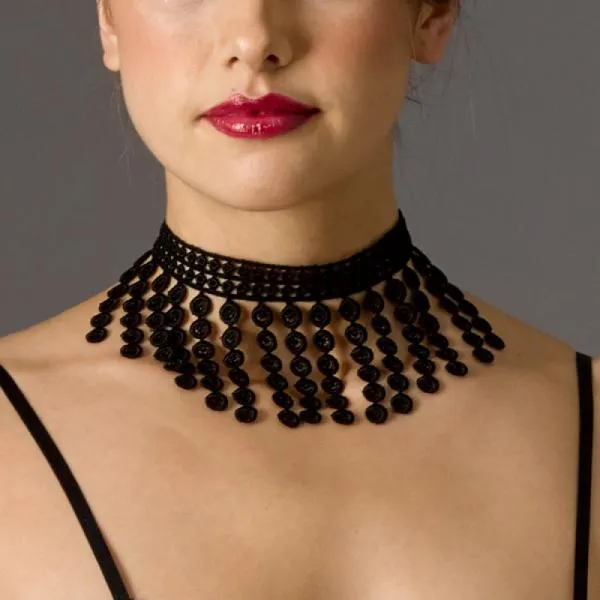 Showgirl Choker - Black - One Size