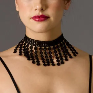 Showgirl Choker - Black - One Size