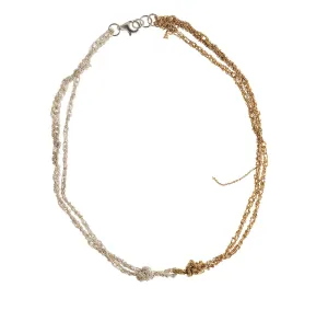 Siamese Choker in Silver   Gold