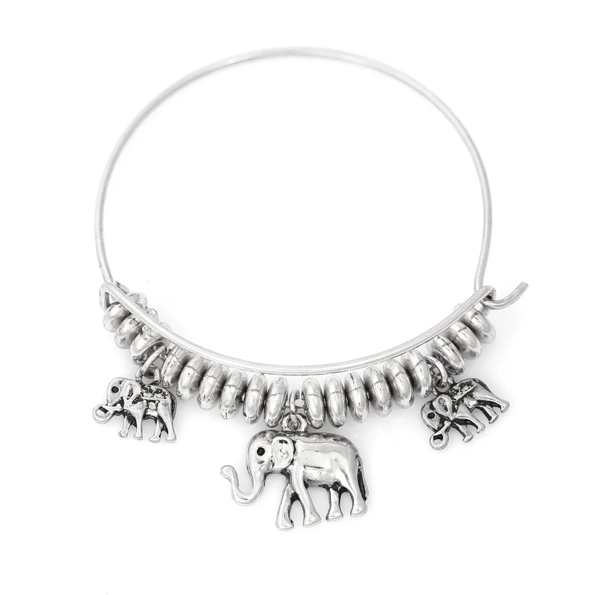 SILVER ELEPHANT CHARM  BRACELETS #SWKK-1568 A SIL