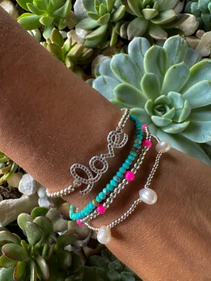 Silver LOVE Bracelet