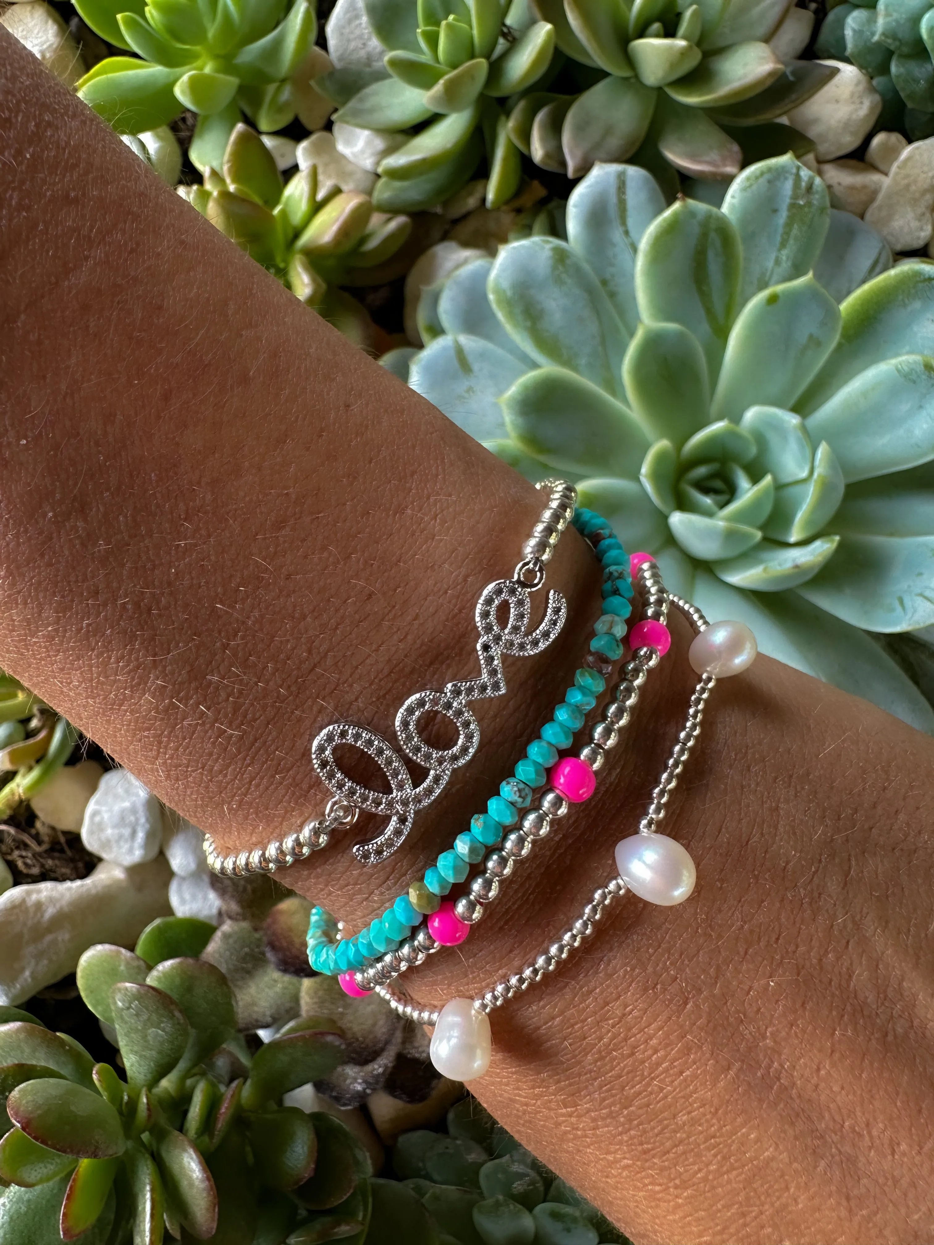 Silver LOVE Bracelet