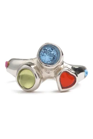 SILVER MULTI FLORENCE RING