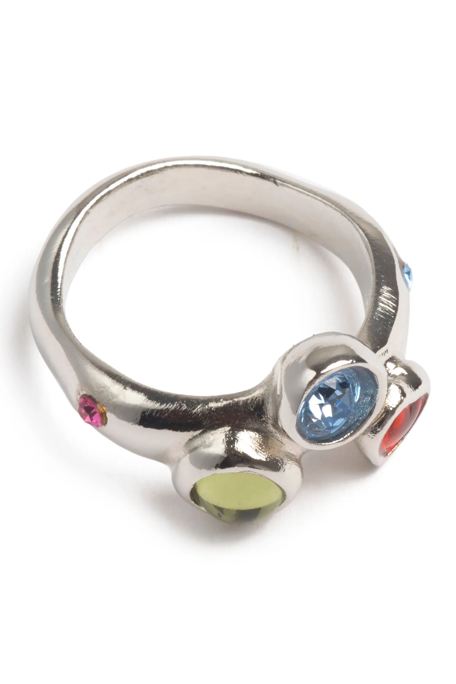 SILVER MULTI FLORENCE RING