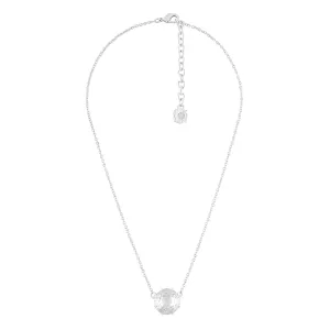Silver Round Stone La Diamantine Pendant Necklace | AILD3013