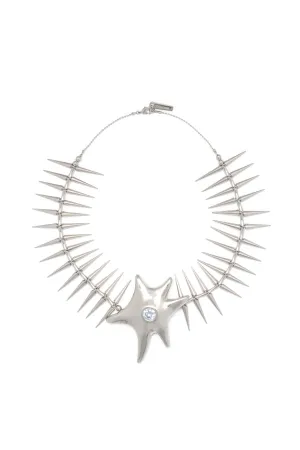 SILVER SINGLE STARRY CHOKER