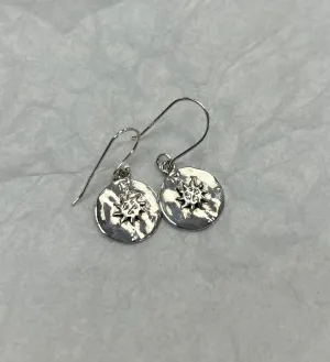 Silver Sun Dangle Earrings Sun