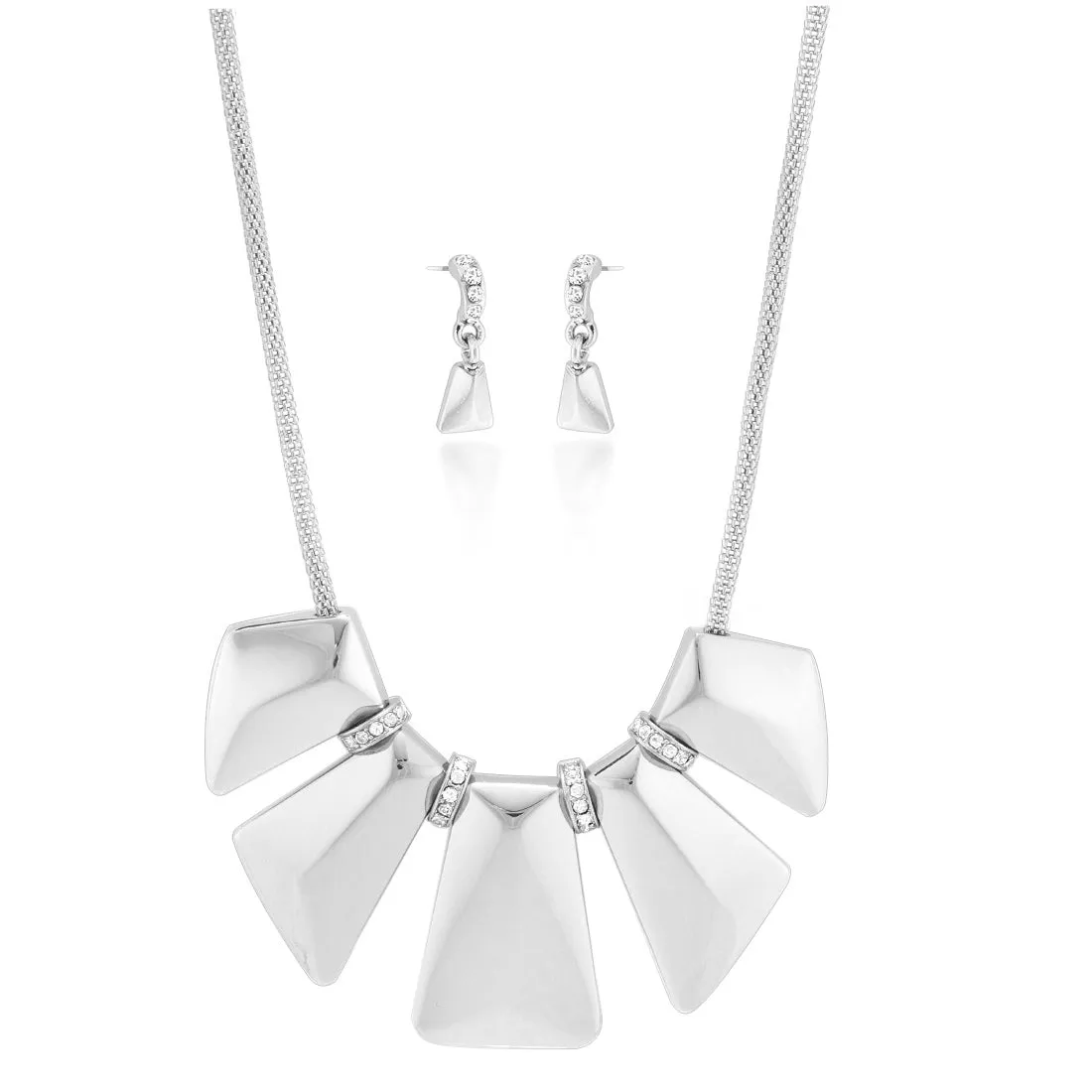 SILVER TONE METAL  NECKLACES #FW1404841 (SHOWROOM)