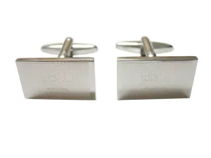 Silver Toned Etched Saudi Arabia Flag Cufflinks