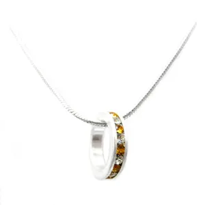 SILVER-TOPAZ NECKLACE  #N113021_SIL-TPZ (UE8)