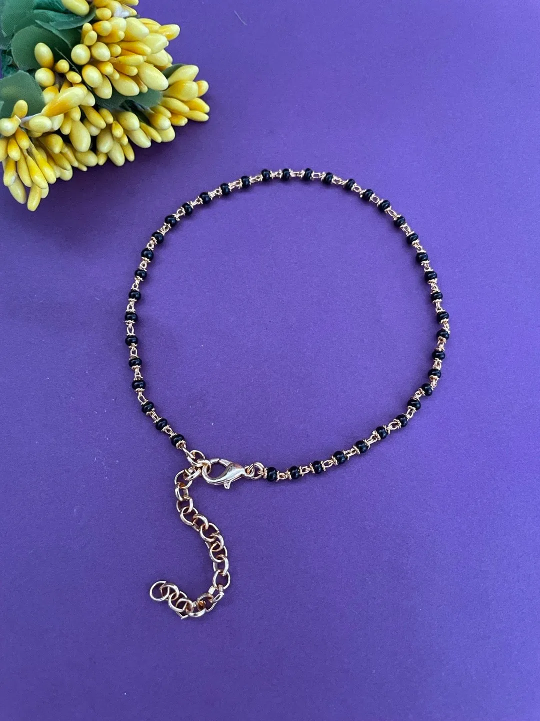 Single line Gold Plated Adjustable Mangalsutra Bracelets