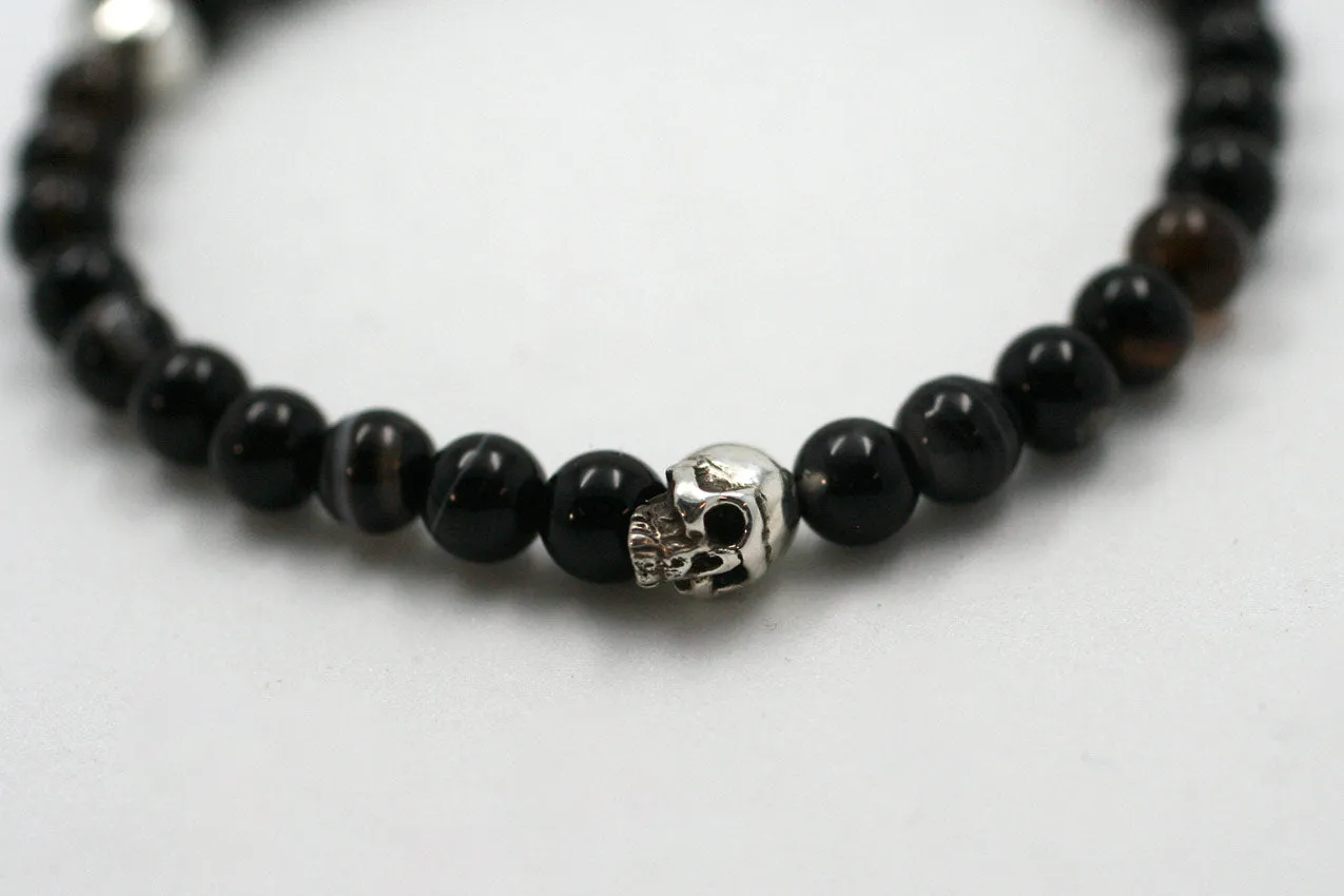 Skull Trinity Beaded Bracelet