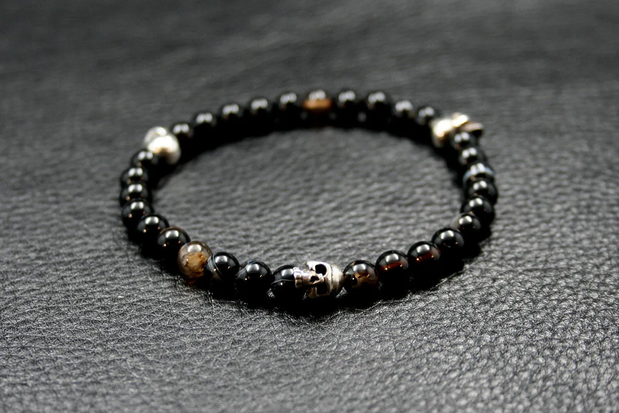 Skull Trinity Beaded Bracelet