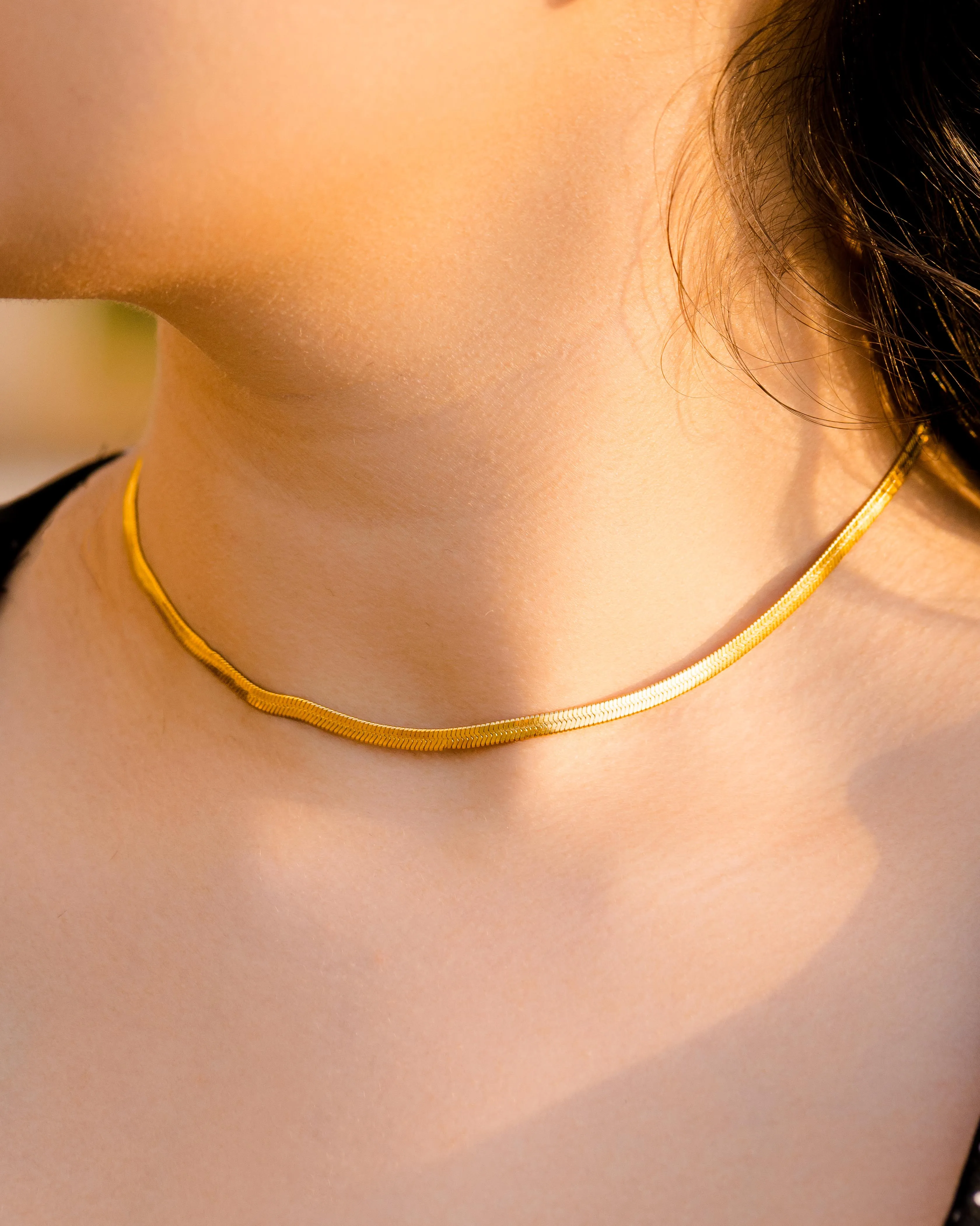 Sleek Gold Choker