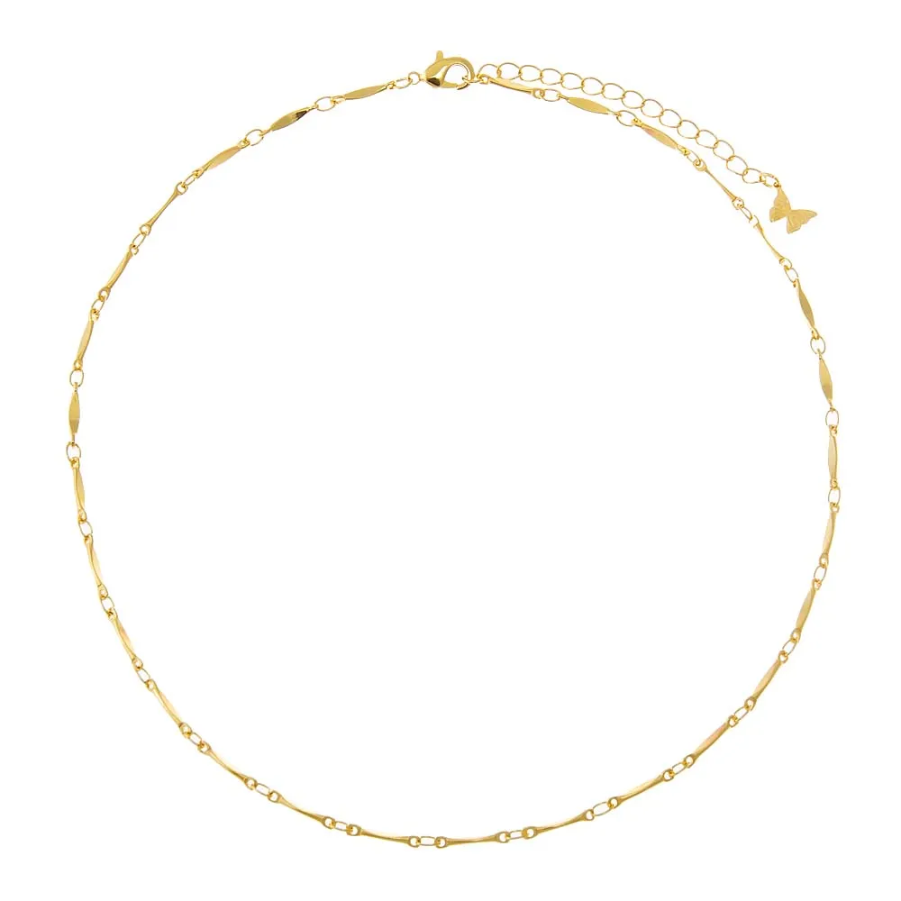 Solid Flat Bar Chain Choker
