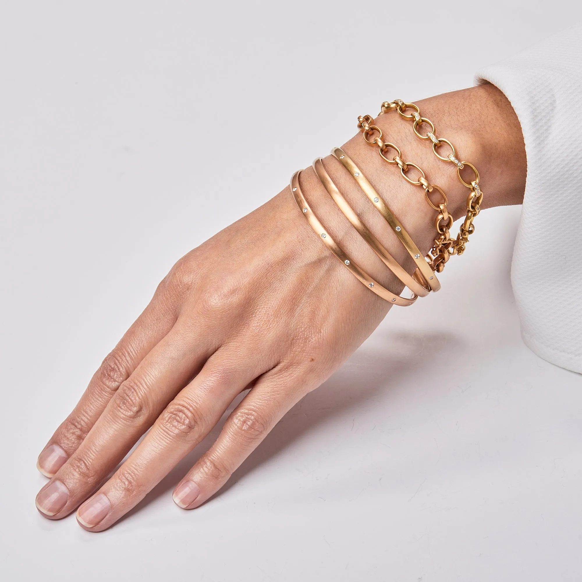 Sonoma Mixed Link Bracelet in 22K Apricot Gold