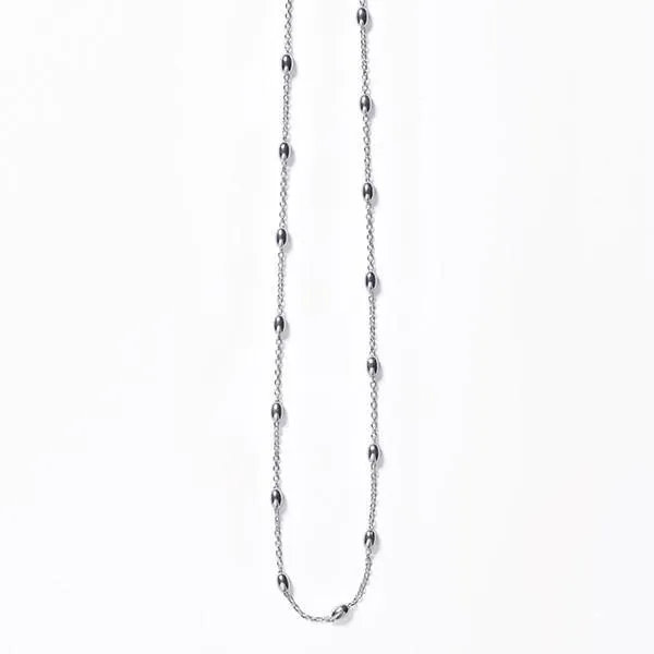 Southern Gates Sterling Silver Rice Bead Satellite Chain KAR605, 24" (97103)