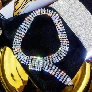 Sparkling Bijoux Rhinestone Choker Necklace