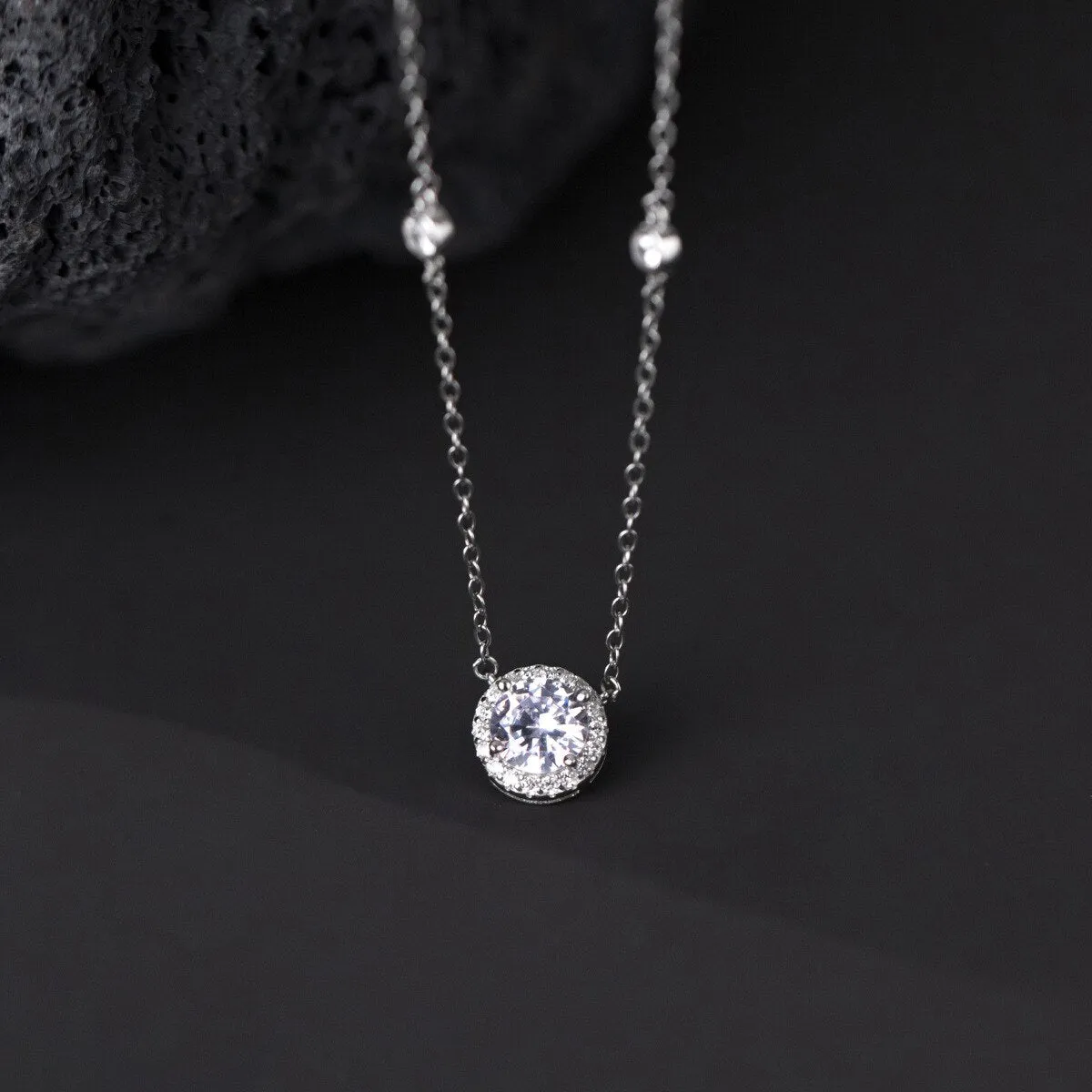Sparkling CZ Pendant Necklace