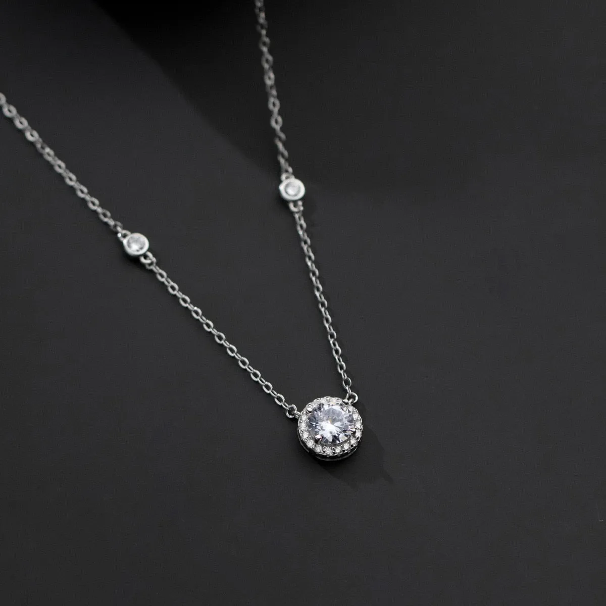 Sparkling CZ Pendant Necklace