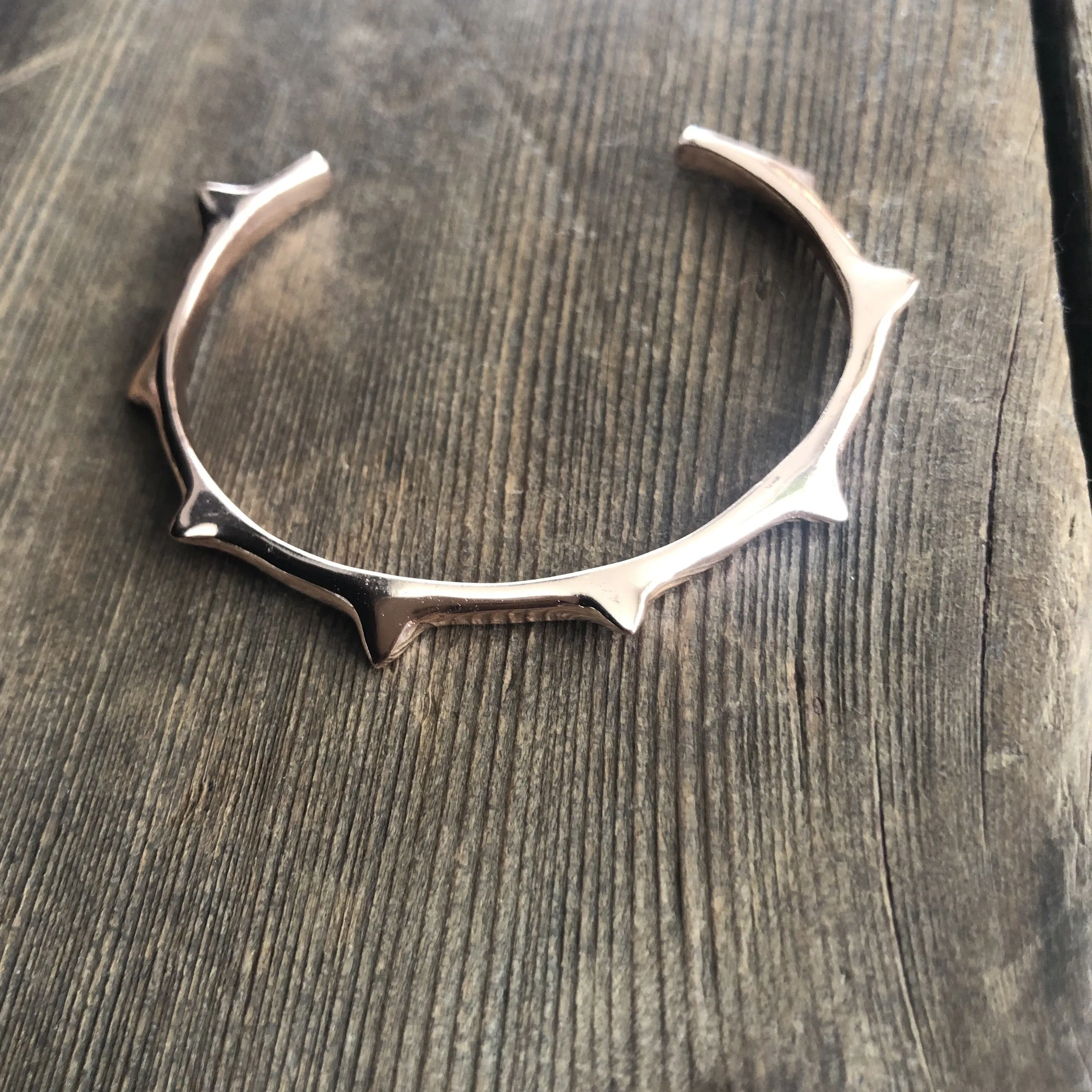 Spiky Bracelet - 14K Gold Plated Brass