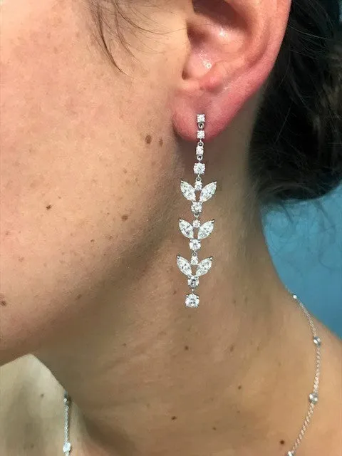 Spring Flower Drop Earrings