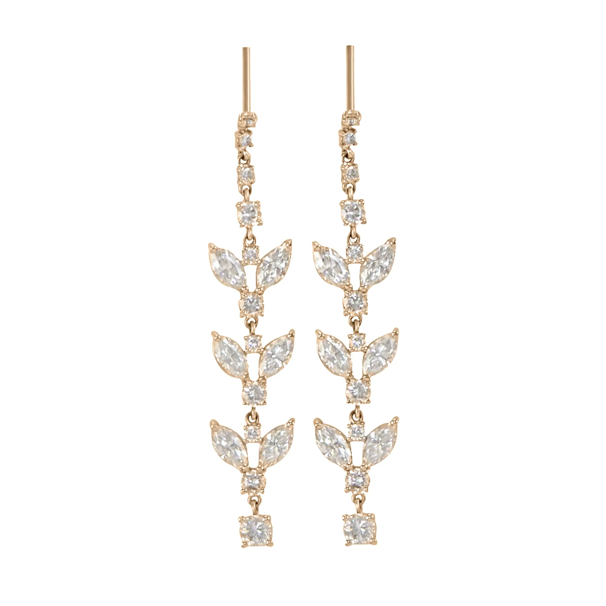Spring Flower Drop Earrings