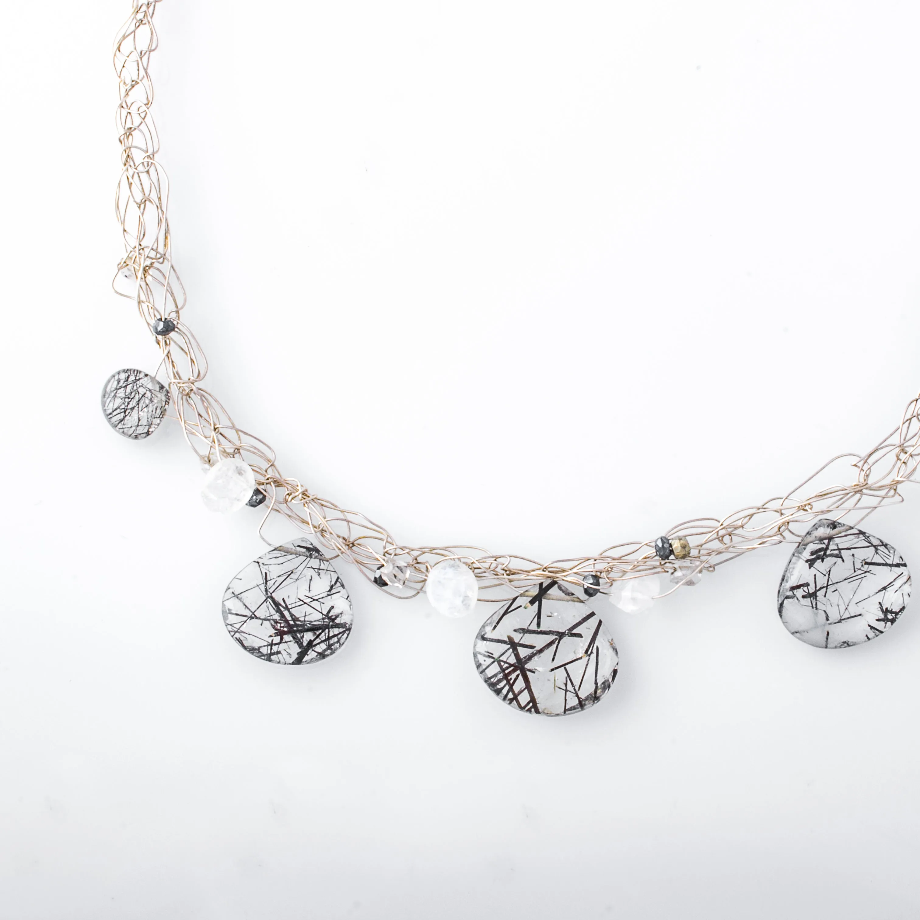 Spun Rutilated Quartz Choker