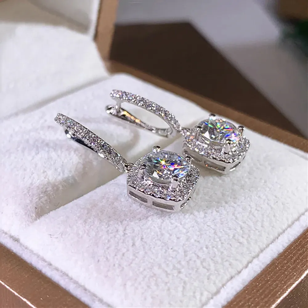 Square Dangle Drop Earrings