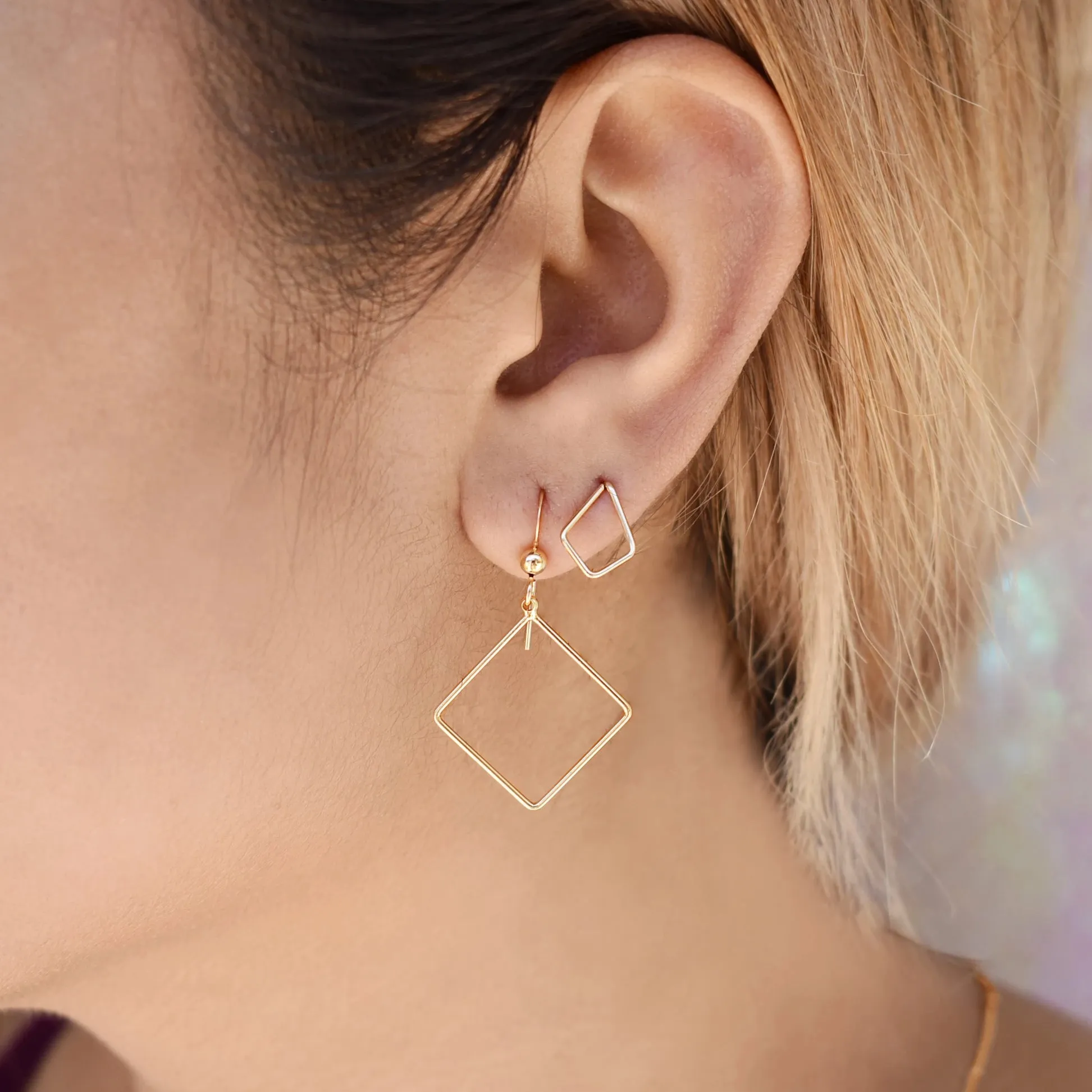 Square Outline Earrings