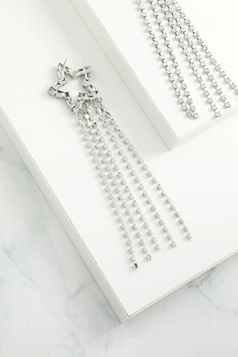 Star Beaded Drop Earrings
