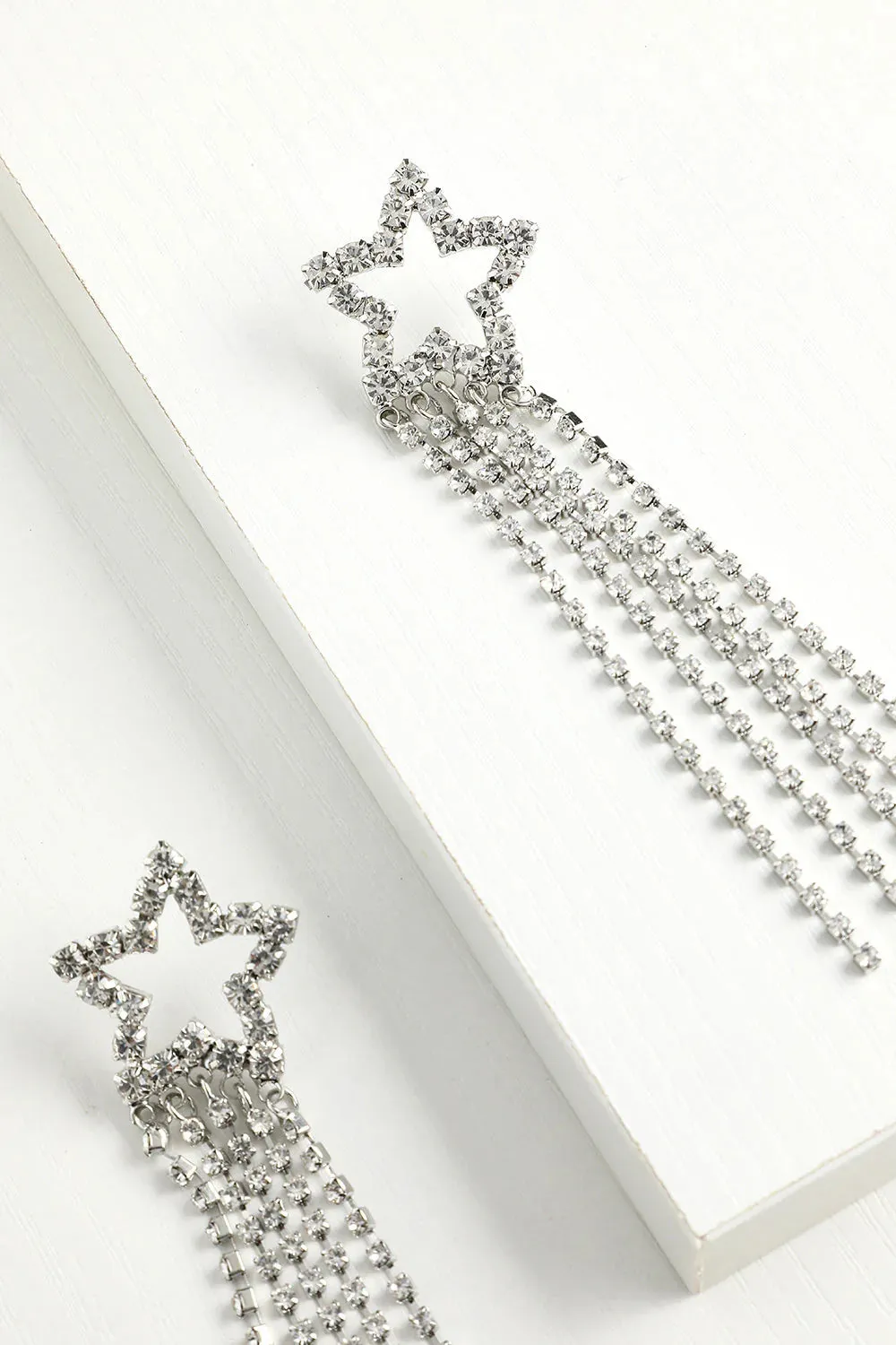 Star Beaded Drop Earrings