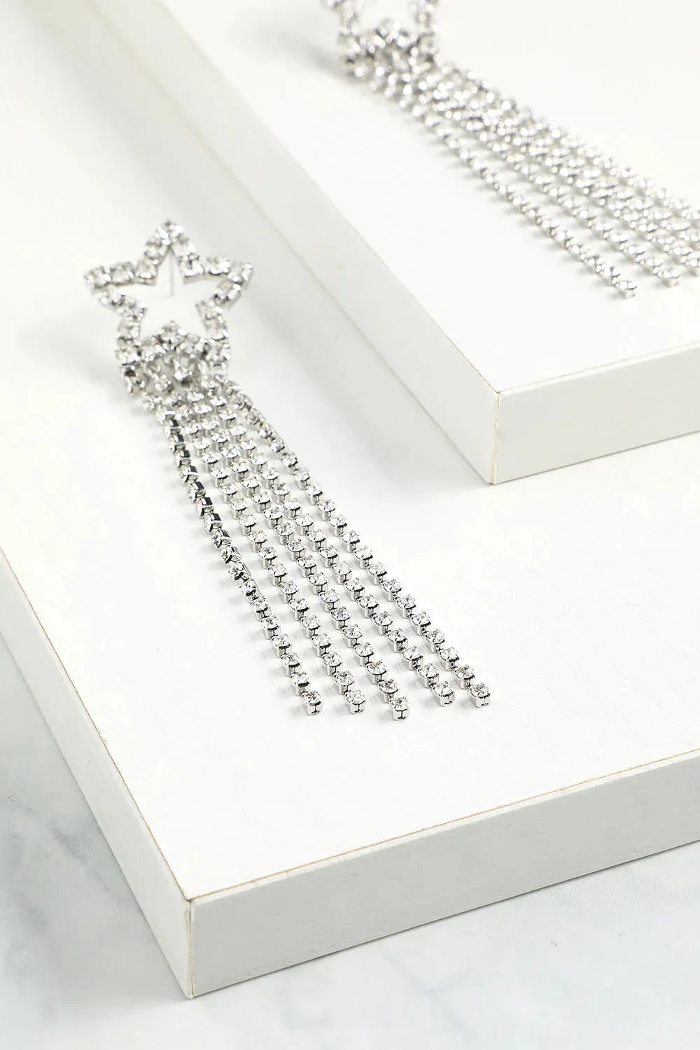 Star Beaded Drop Earrings